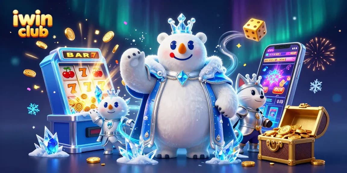 Engage in thrilling gameplay at iwin club with vibrant 3D characters amidst a jackpot explosion.