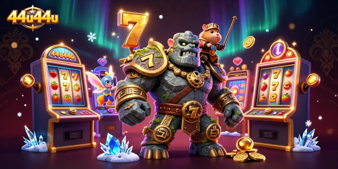 Acelere sua experiência em 44u44u com um golem guardião e criaturas encantadas em cena.