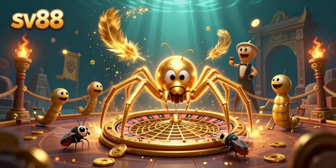 Experience thrilling bets with sv88 in a vibrant 3D casino scene featuring interactive game elements.