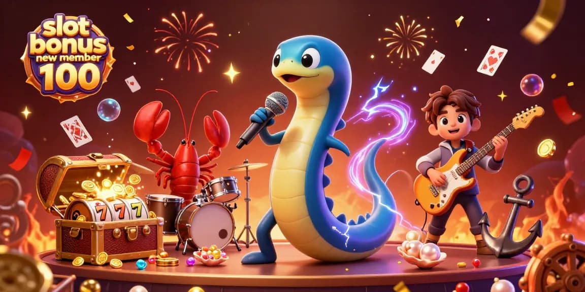 Experience the excitement of the slot bonus new member 100 promotion at an underwater casino.