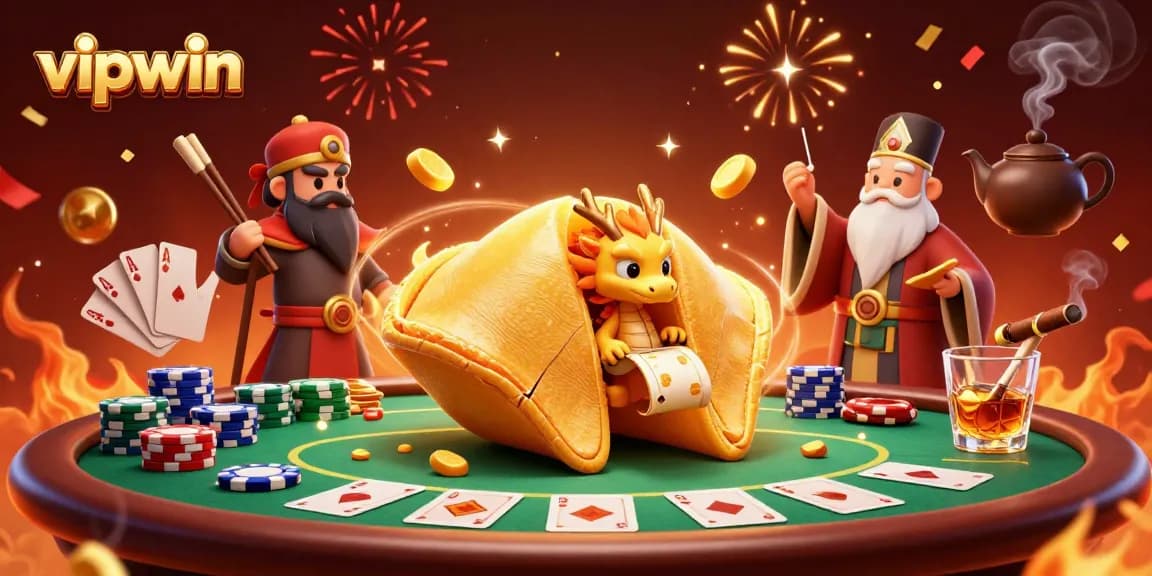 Win big at vipwin while enjoying a lively poker game with animated characters and colorful bets.
