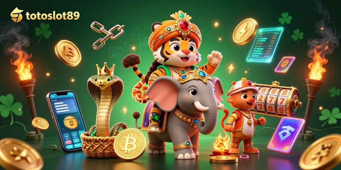 Spin to win thrilling rewards at totoslot89 with vibrant 3D casino art featuring unique characters!