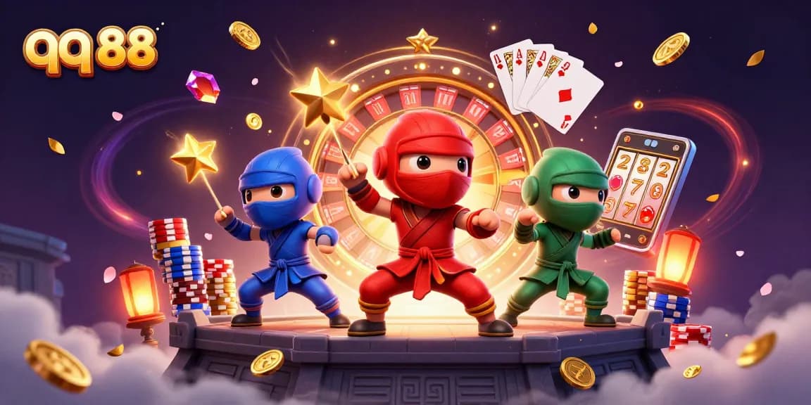 Experience thrilling action with the qq 88 chameleon team in an engaging digital casino scene.