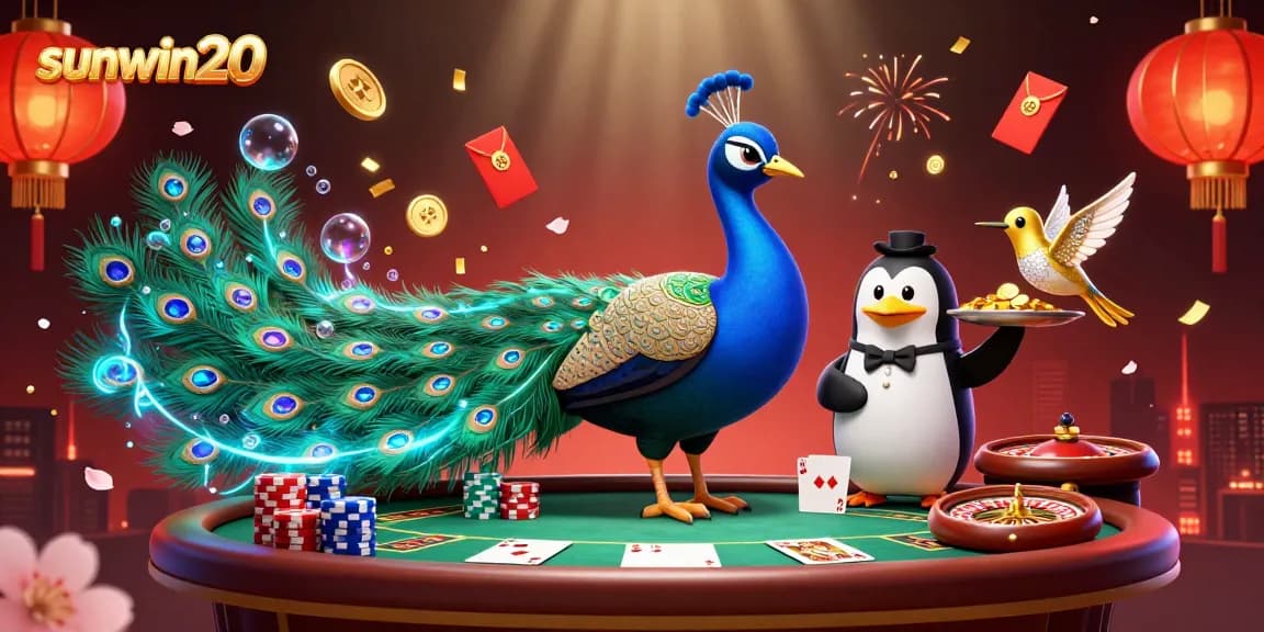 Play engaging games on sunwin20 with 3D animated characters showcasing casino excitement and vibrant graphics.