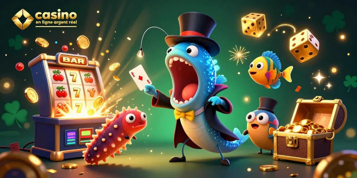 Jouer au casino en ligne argent réel avec des personnages animés lors d'un numéro de magie captivant.