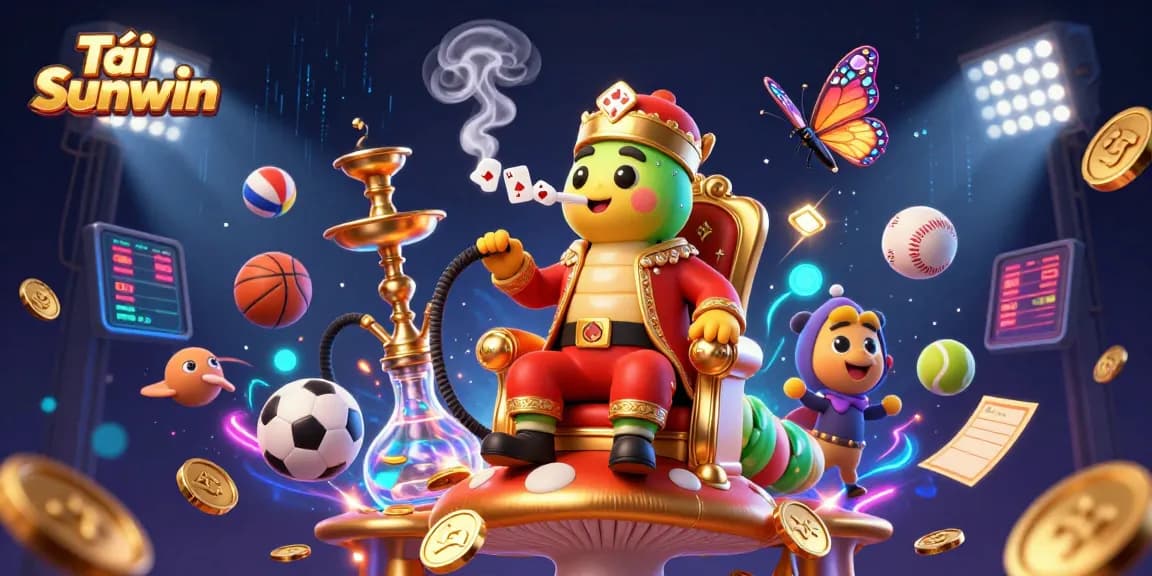 Experience thrilling gameplay with Tải Sunwin, showcasing dynamic characters and vibrant casino elements