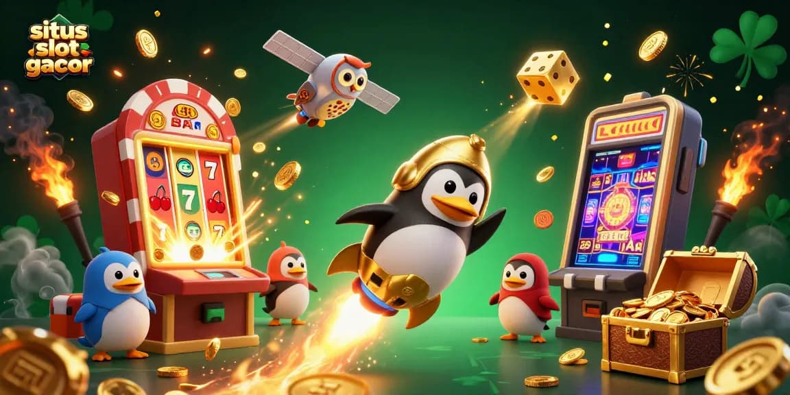 Menggali situs slot gacor dengan penguin emas bertenaga roket menuju stasiun kasino terbesar.
