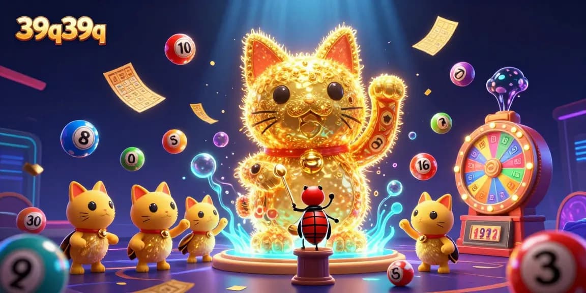 Atraia grandes prêmios com 39q39q e a sorte do gato da fortuna em um jogo de azar vibrante.