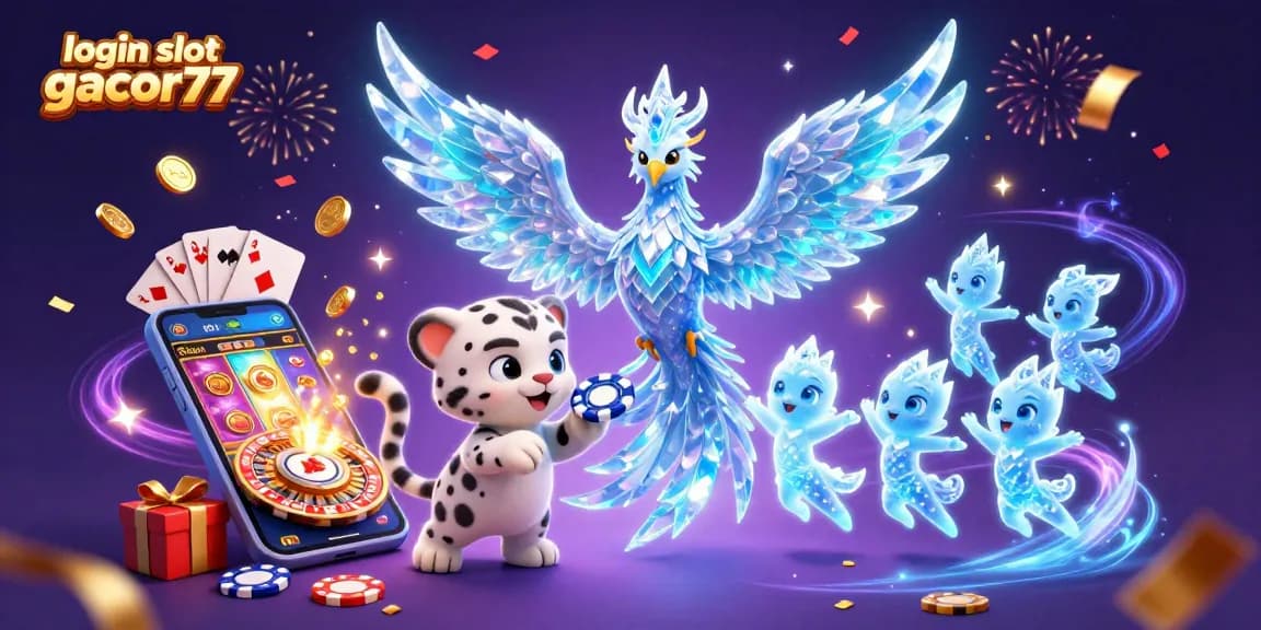 Experience thrilling gaming at login slot gacor77 with vibrant characters and dynamic casino elements.