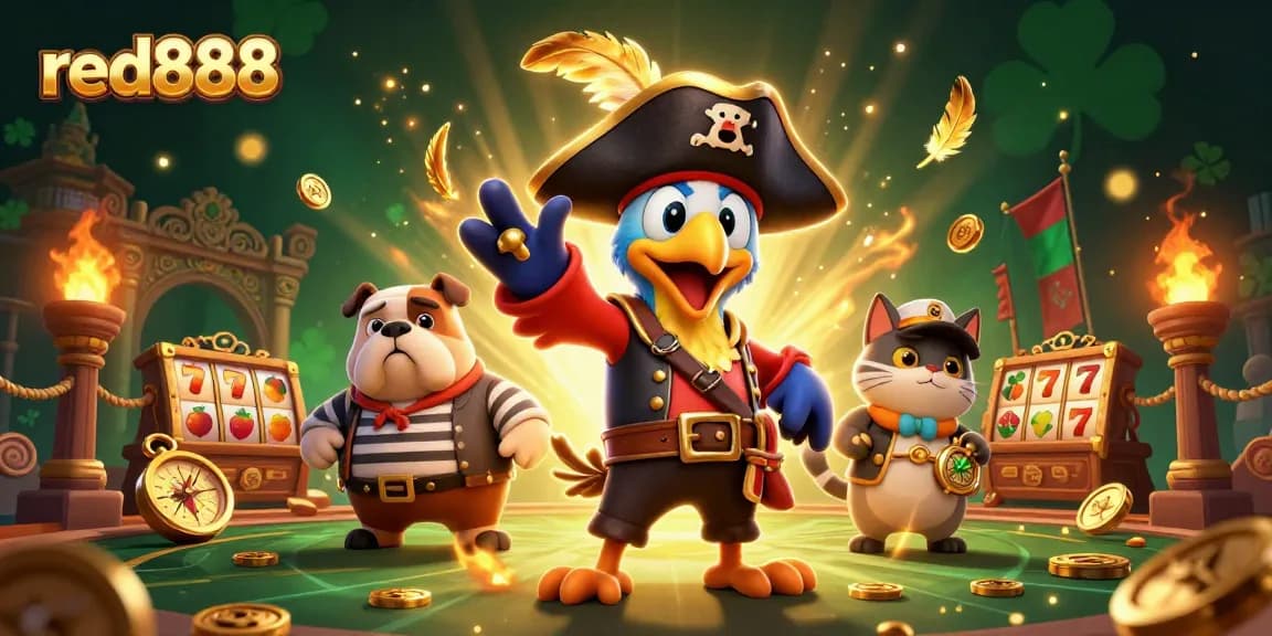 Check out red888's thrilling casino adventures with playful characters and vibrant gaming elements.