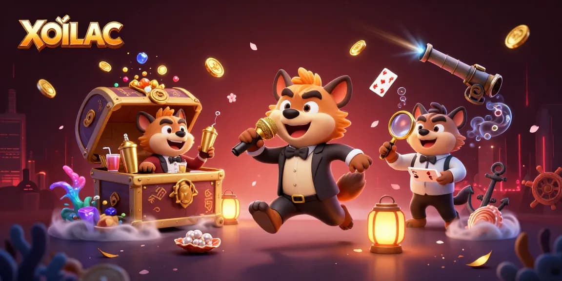 Watch XOILAC's hilarious casino comedy setup with vibrant animated hyenas in a fun environment.
