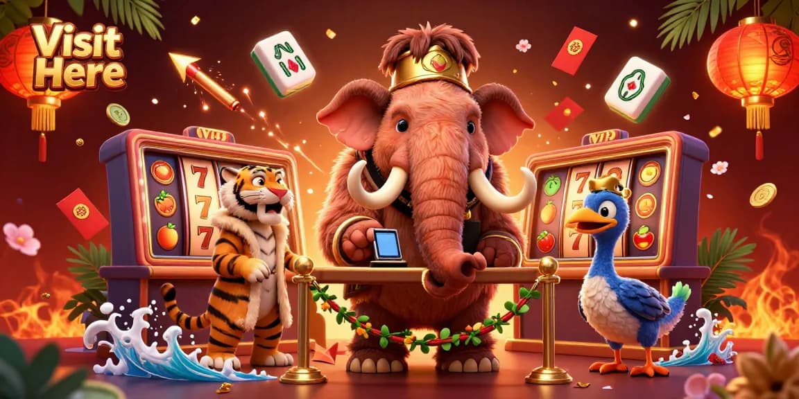 Join the vibrant casino world of ATAS Casino; check IDs by a bouncer mammoth and enjoy exclusive games. Visit Here.