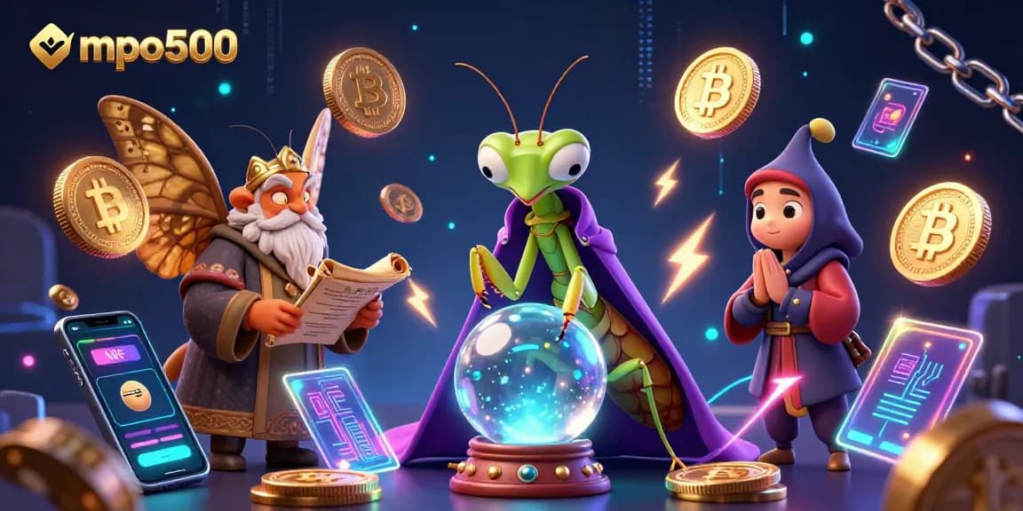Engage in mpo500 gameplay with unique visuals showcasing a fortune teller and librarian in a vibrant scene.