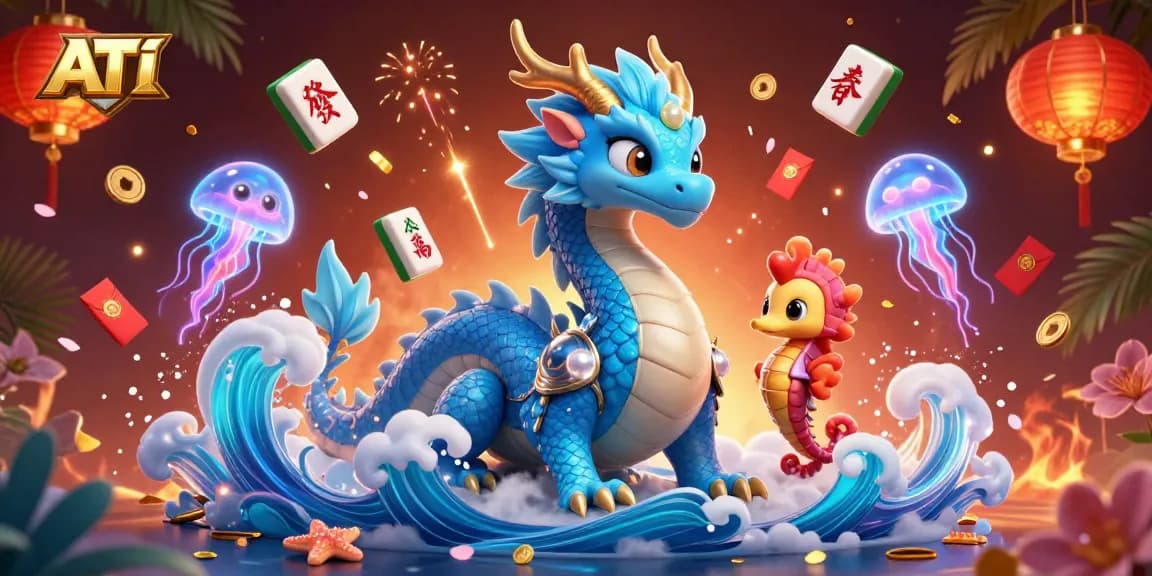 Experience adventure with ATI, featuring a powerful ocean dragon and seahorse knight, enhancing your gaming experience.