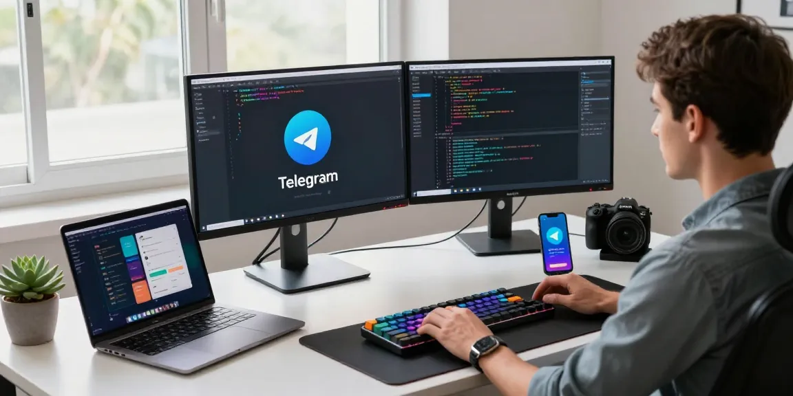 纸飞机中文版 software development workspace with modern tech and productivity elements