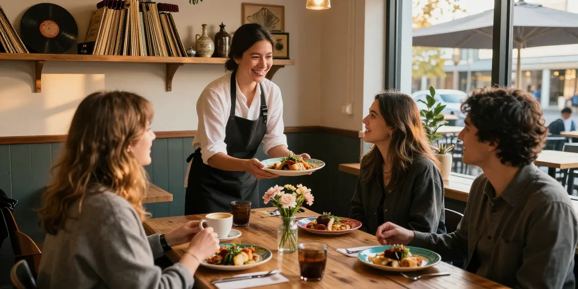 A delightful dining experience at a café Richmond BC with gourmet dishes and vintage decor.