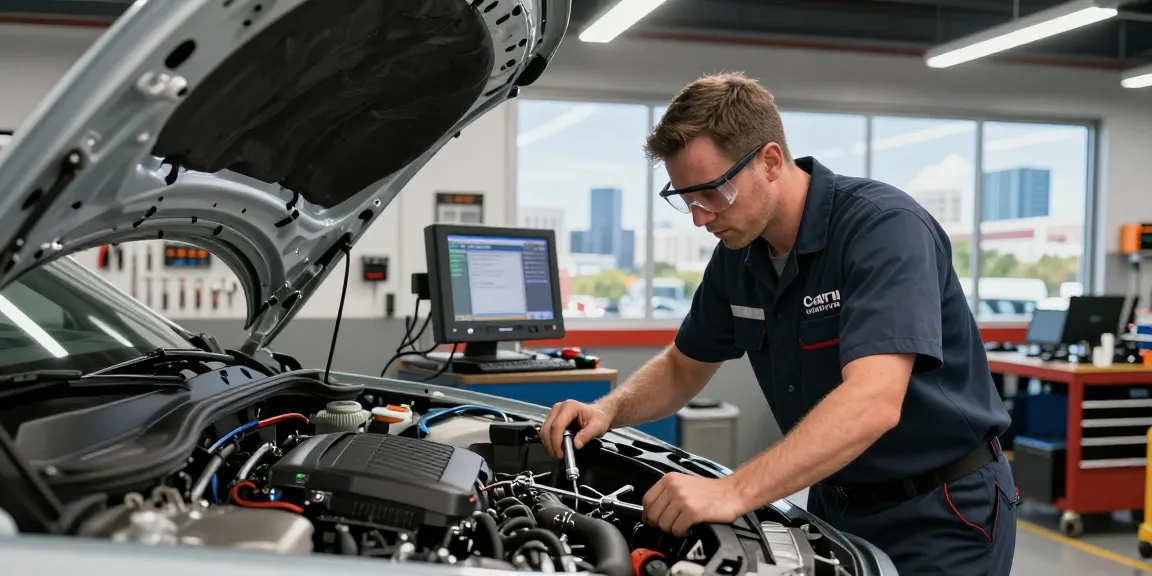 David Vepraskas Atlanta expertly repairs a performance vehicle in a bright workshop, showcasing quality service.