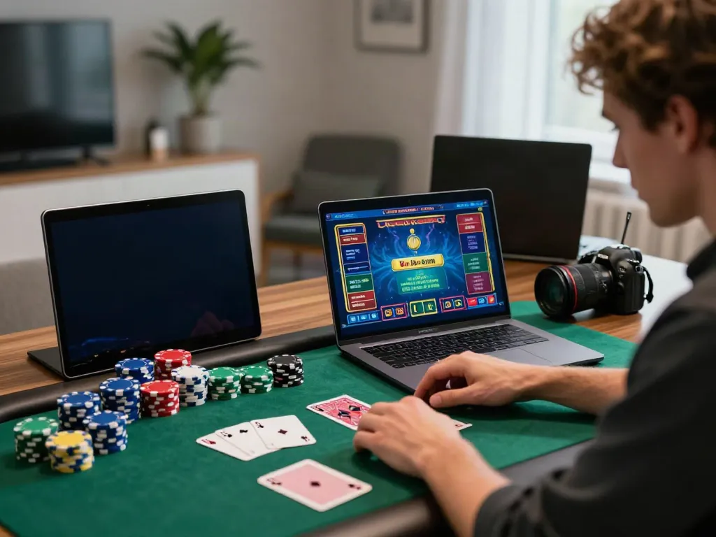 Engaging in online gaming with ahha4d in a modern casino atmosphere.