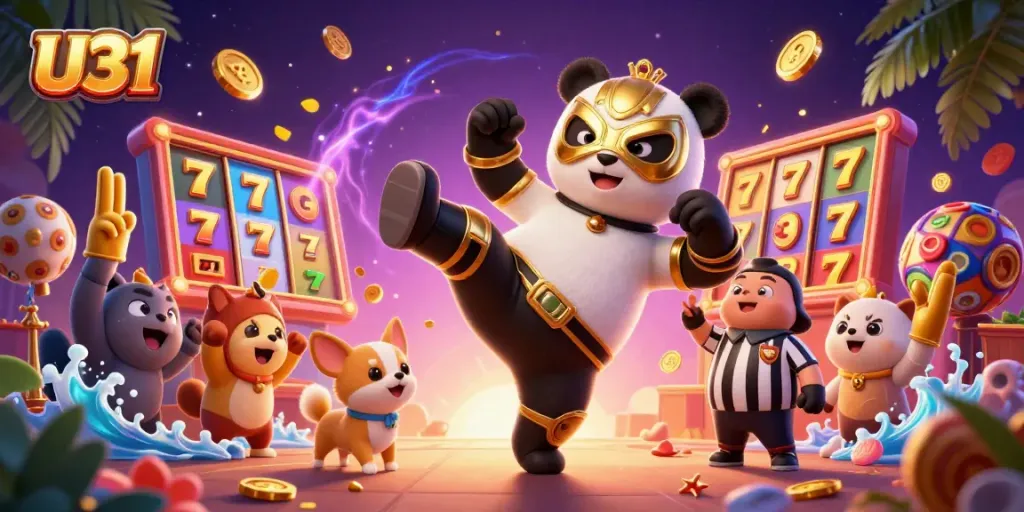 Engage in thrilling U31 casino gameplay with action-packed slots, lively characters, and vibrant animations.