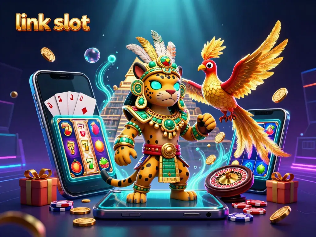 Bermain link slot dengan pengalaman mendebarkan dan visual memukau pada gambar ilustrasi 3D ini.