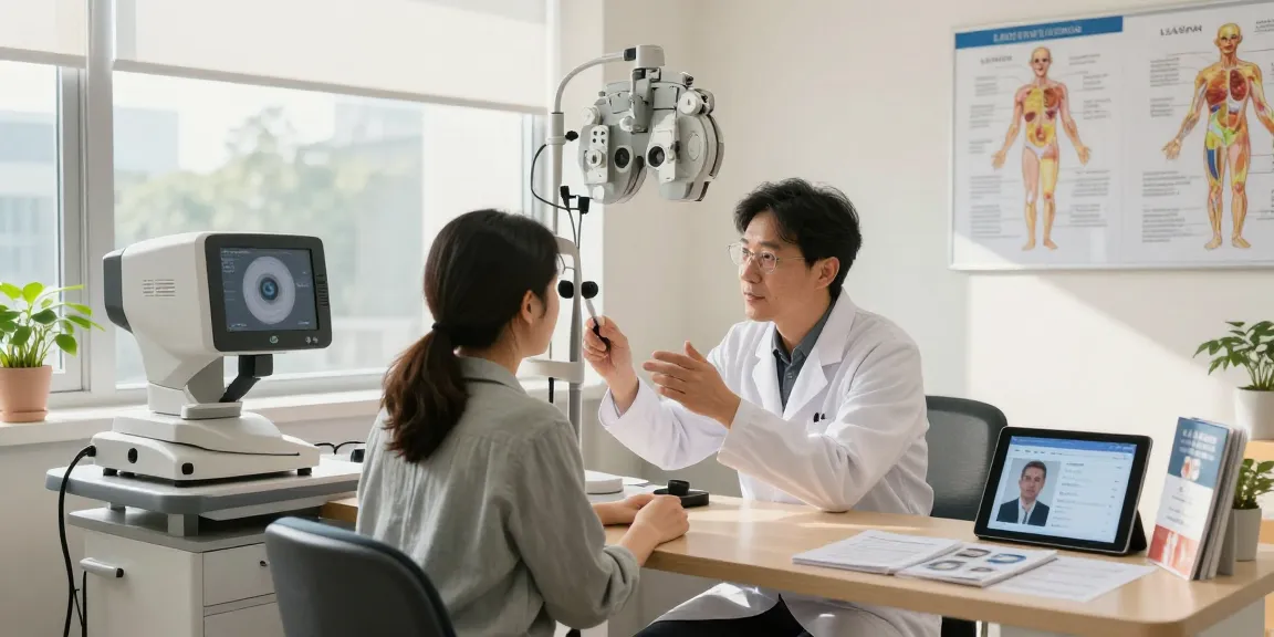 lasik eye surgery cincinnati consultation at modern eye clinic with patient and doctor