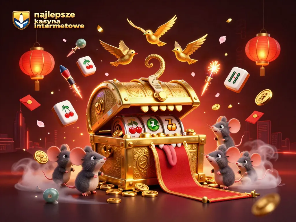 Play and win at najlepsze kasyna internetowe with animated slots and a treasure chest inviting adventurers.