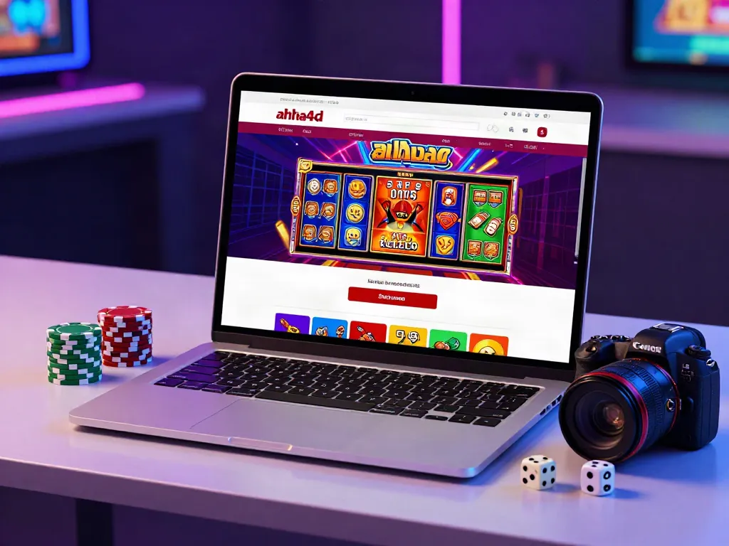 ahha4d online gambling platform with colorful game slots and engaging visuals