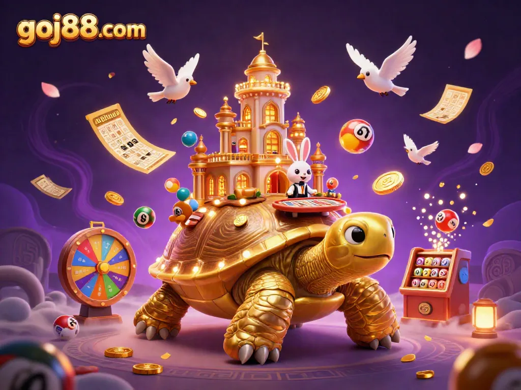 Experience the exciting world of goj88 com with golden tortoise casino scene filled with dazzling game elements.