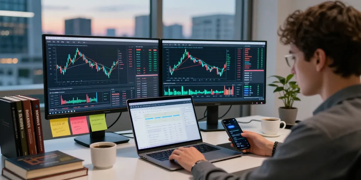 Track HCNWF stock price in a dynamic crypto trading setup with advanced tech, market charts, and digital wallets.