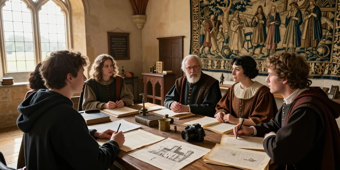 Engaging discussion at Tynte's Castle, highlighting historical exploration at https://tyntescastle.com.